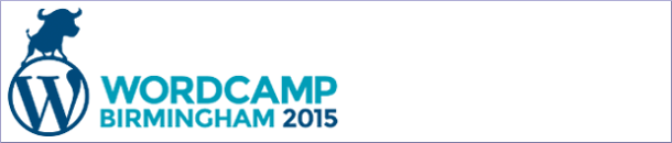 WordCamp Birmingham UK 2015 logo strip version
